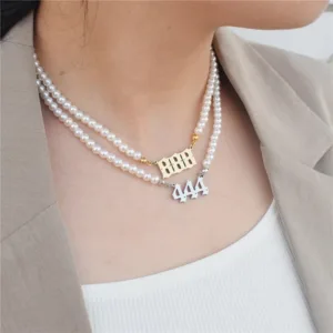 affordable luxury stainless steel digital pendant necklace simple