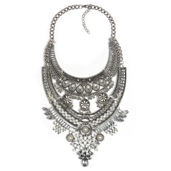 alloy diamond short necklace crystal necklace - Image 13