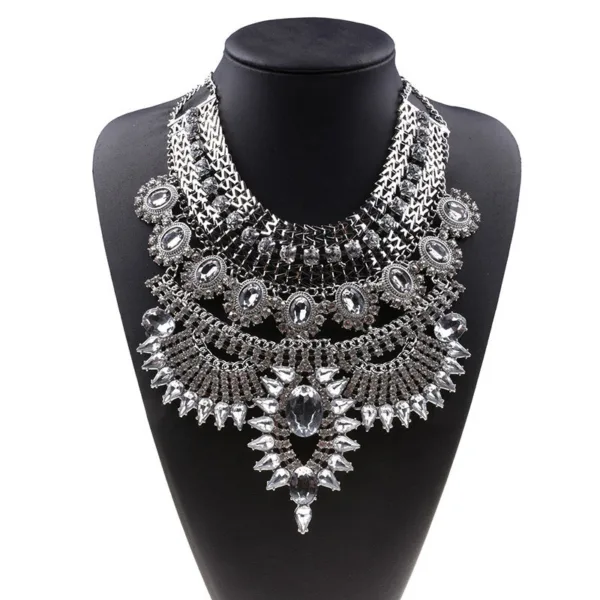 alloy diamond short necklace crystal necklace - Image 16