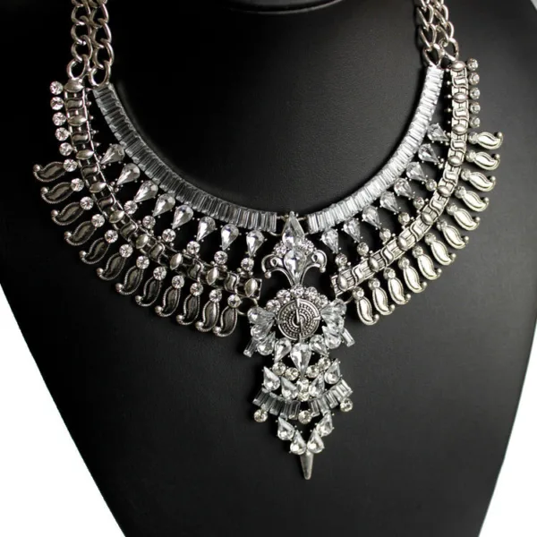 alloy diamond short necklace crystal necklace - Image 4