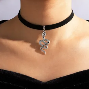 chokers witchy gothic grunge collar velvet necklace dark jewelry for gift