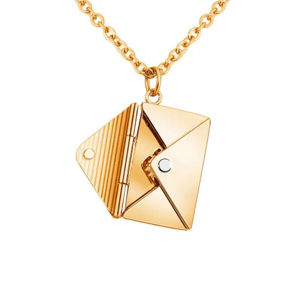 fashion jewelry envelop necklace women lover letter pendant best gifts for girlfriend - Image 14