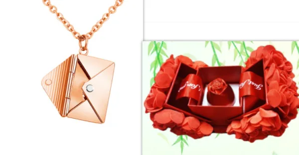 fashion jewelry envelop necklace women lover letter pendant best gifts for girlfriend - Image 15