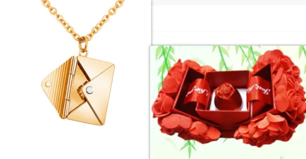 fashion jewelry envelop necklace women lover letter pendant best gifts for girlfriend - Image 19