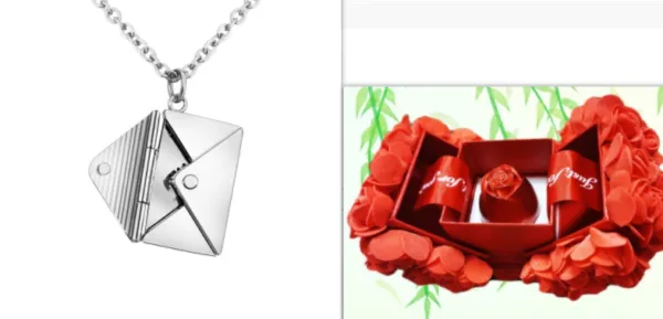 fashion jewelry envelop necklace women lover letter pendant best gifts for girlfriend - Image 20