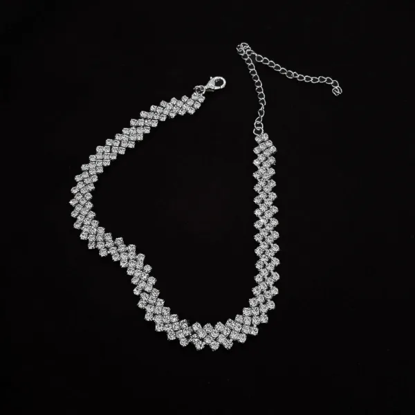 full rhinestone necklace necklace clavicle chain necklace fashion necklace - Image 5