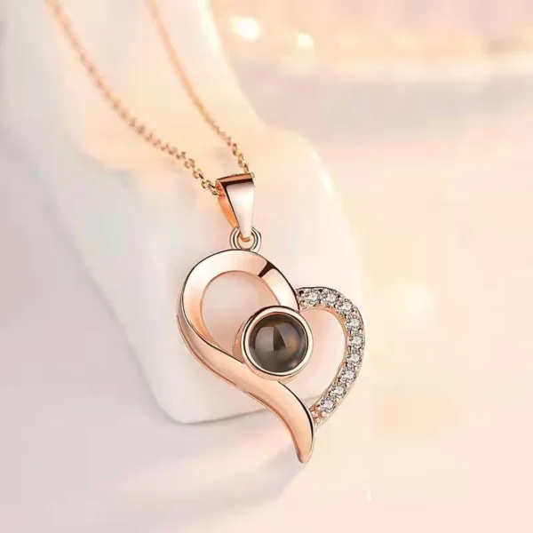 hot valentines day gifts metal rose jewelry gift box necklace for wedding girlfriend necklace gifts - Image 6