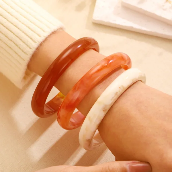 marble pattern multi color bracelet for women - Image 2