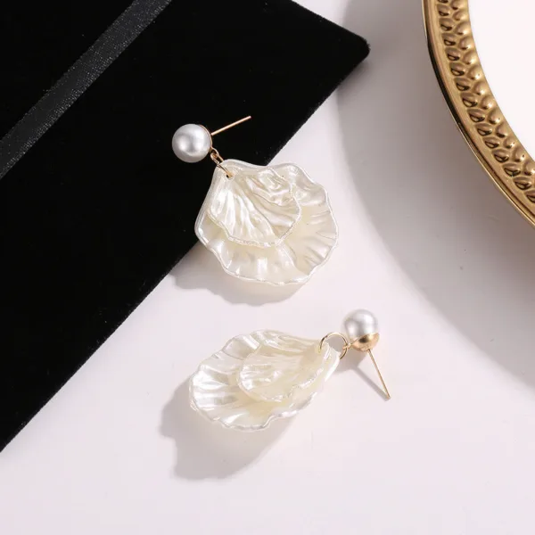 new style pearl shell earrings for ladies - Image 4