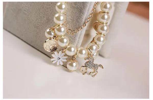 pearl flower bracelet jewelry - Image 5