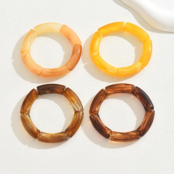 resin acrylic multi layer design bracelet - Image 3