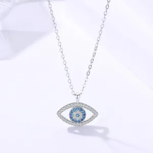 s925 sterling silver jewelry european and american atmospheric demon eye necklace eye pendant