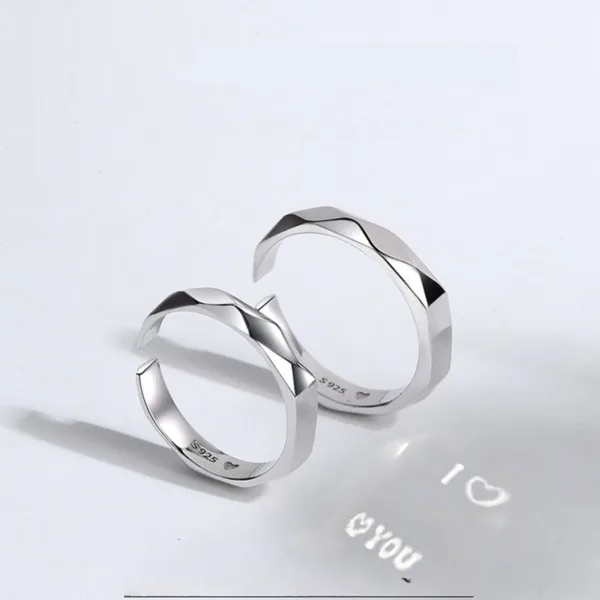 s925 sterling silver rings by light reflect show surprise love pattern surface hidden new jewelry romantic party gift wedding engagement - Image 9