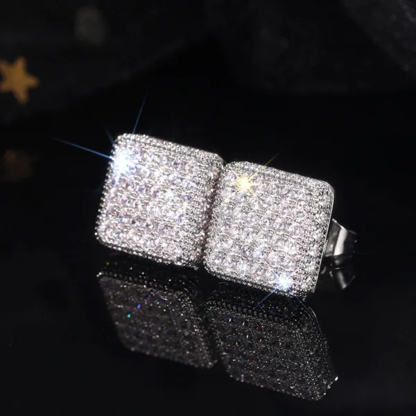 simple full jeweled stud earrings womens fashion - Image 3