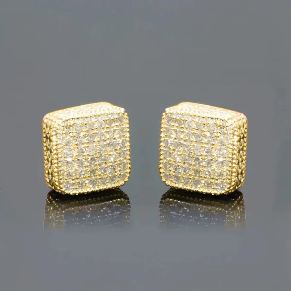 simple full jeweled stud earrings womens fashion - Image 5