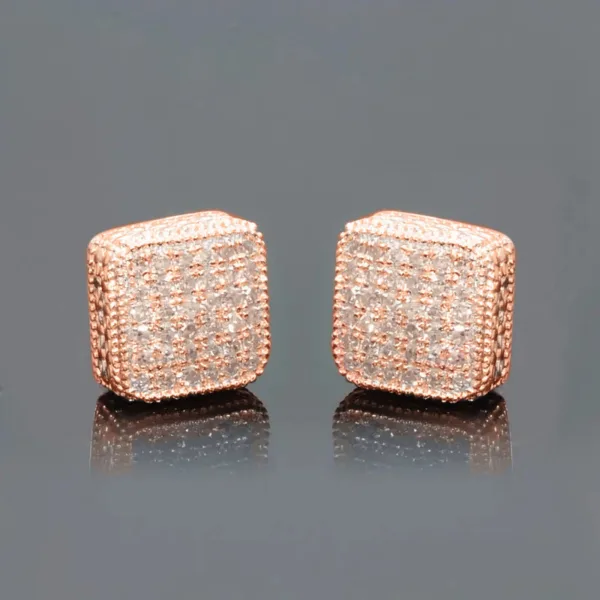 simple full jeweled stud earrings womens fashion - Image 6