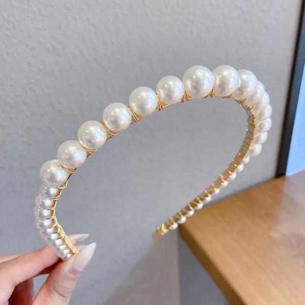 thin pearl headband - Image 3