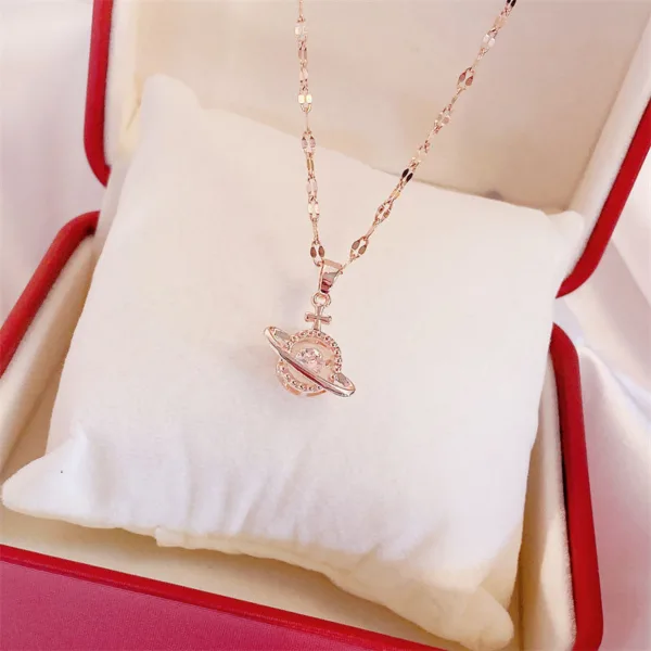 valentines day gift perfume bottle pendant titanium steel necklace korean trend zircon luxury female necklace charm jewelry gift fashion jewelry woman - Image 24