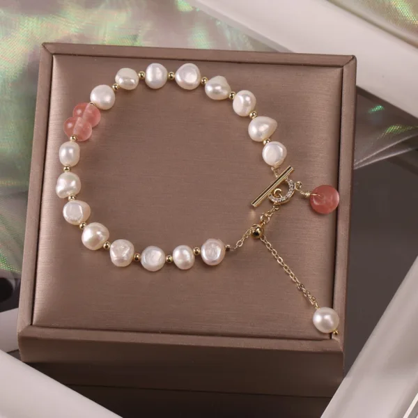 women irregular freshwater pearl adjustable bracelet - Image 7