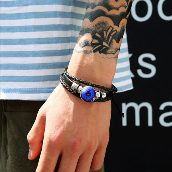 zodiac constellation bracelet braided design bracelet for men women kids - Image 4