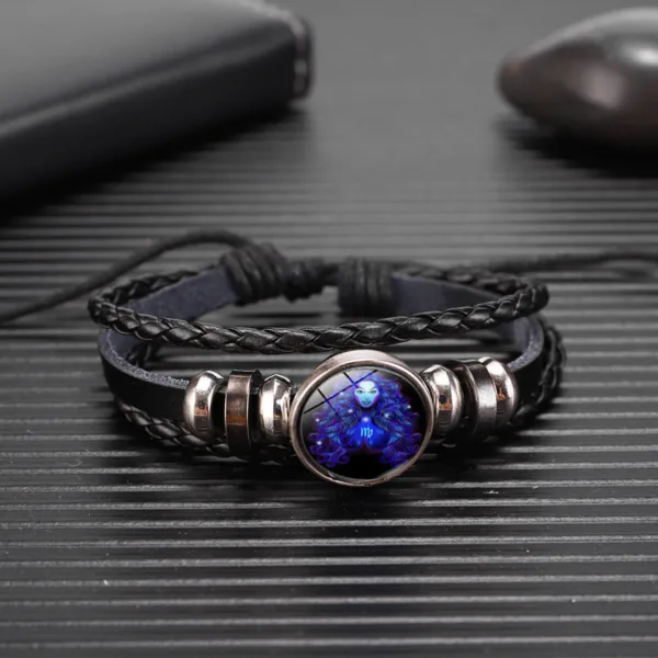 zodiac constellation bracelet braided design bracelet for men women kids - Image 8